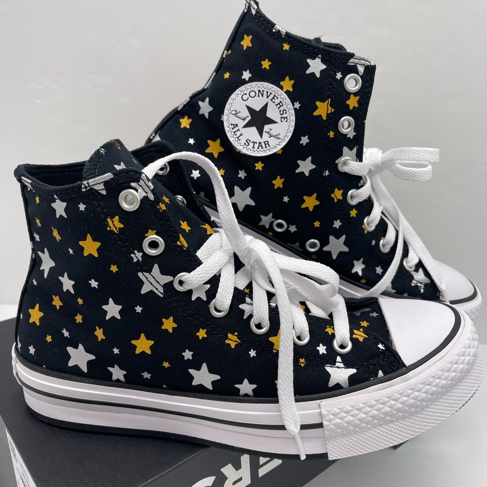 Converse WMNS Star Pattern High-Top
CTAS EVA LIFT HI
BLACK/SILVER/GOLD Sneakers - Picture 6 of 16